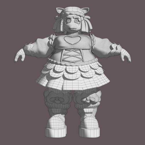 Front Wireframe View