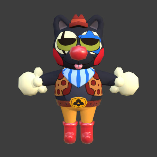 Cat Bandit #2 Textured Front